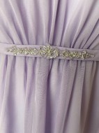 Lilac bridesmaid dress - close up